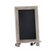 Flash Furniture Magnetic Chalkboard, Weathered Brown Wood Frame, Metal Scrolled Legs